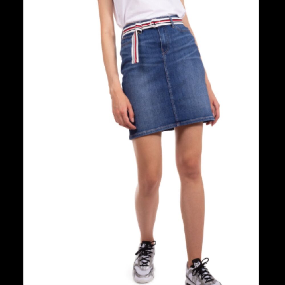 New Tommy Hilfiger Women's Denim Jean Skirt